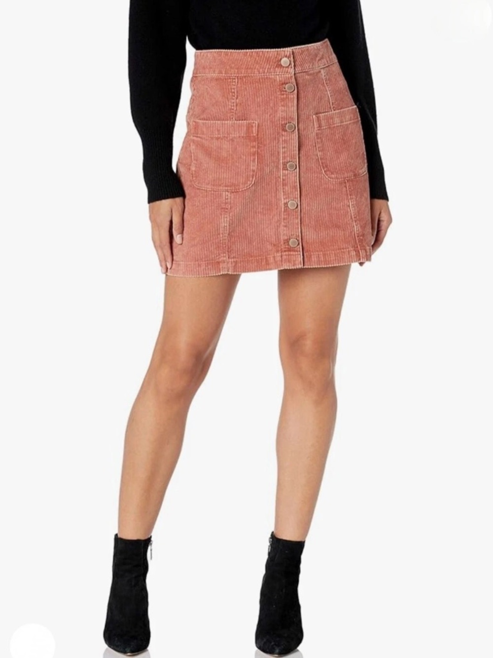 AERIE Women’s Corduroy Mini Button Skirt size L.